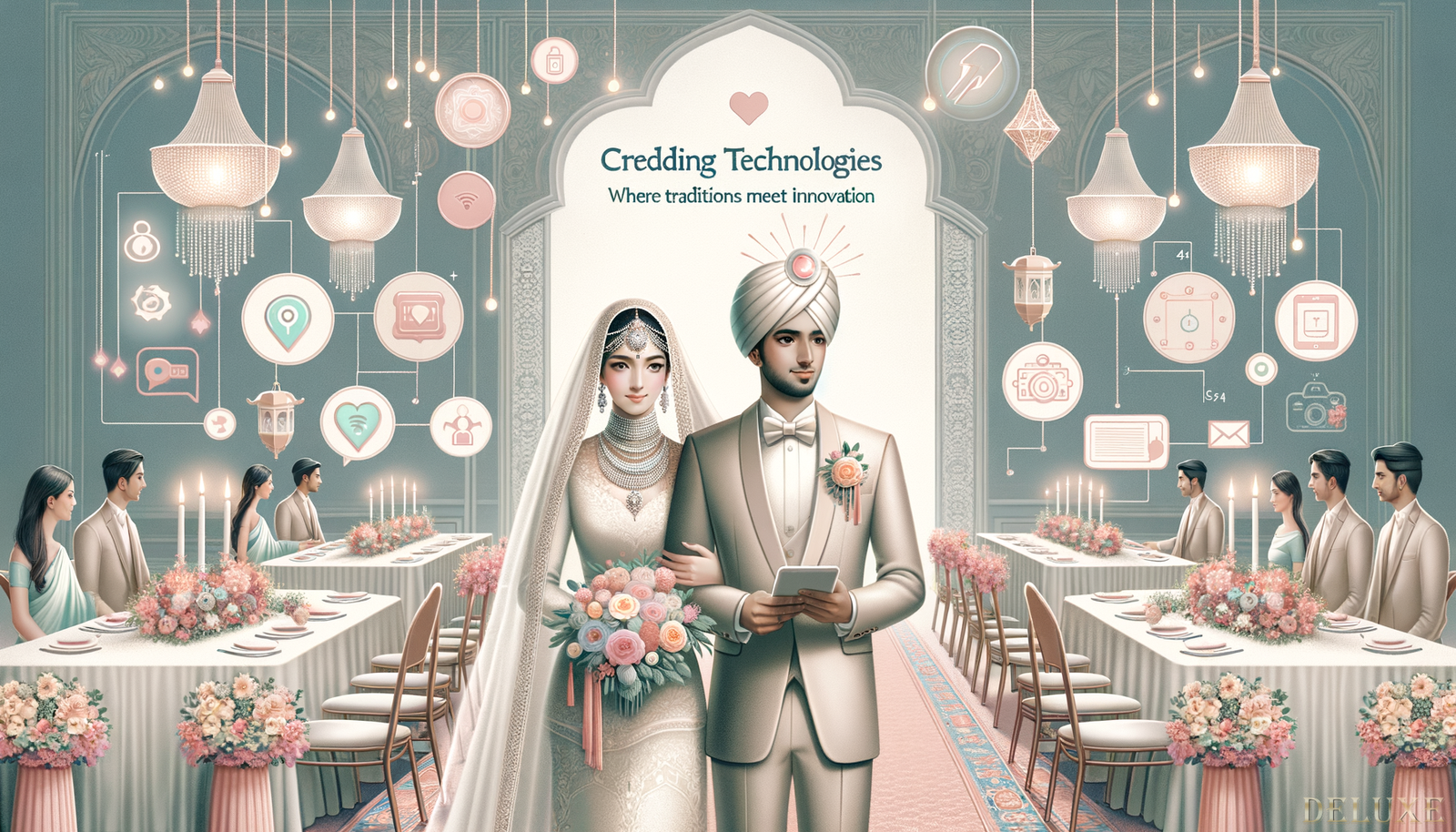 Illustration for section: # Креативные идеи для свадеб 2024 - свадебные технологии 2024